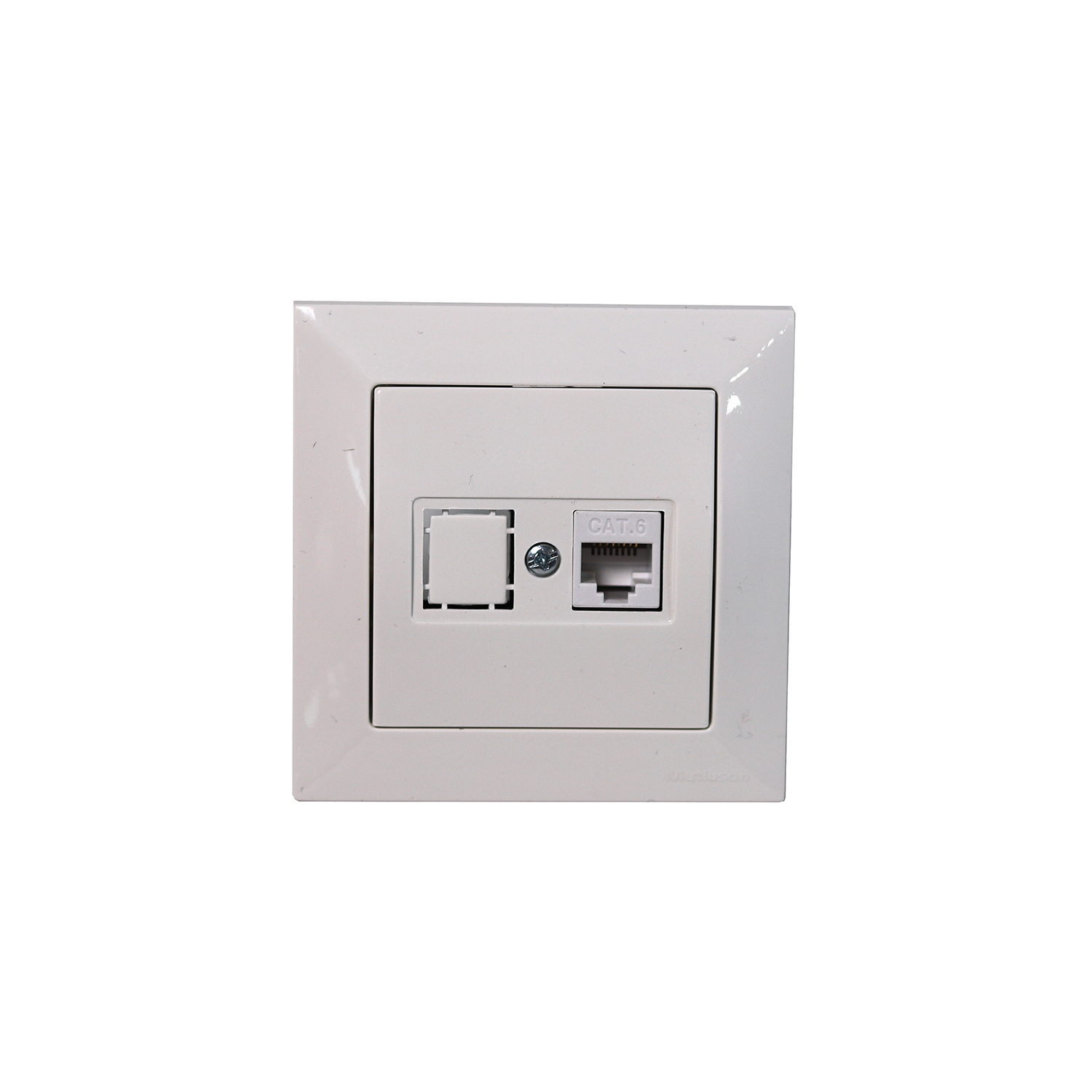 როზეტი ციფრული CANDELLA MUTLUSAN 2125 140 0101 თეთრი — როზეტები და ჩამრთველები